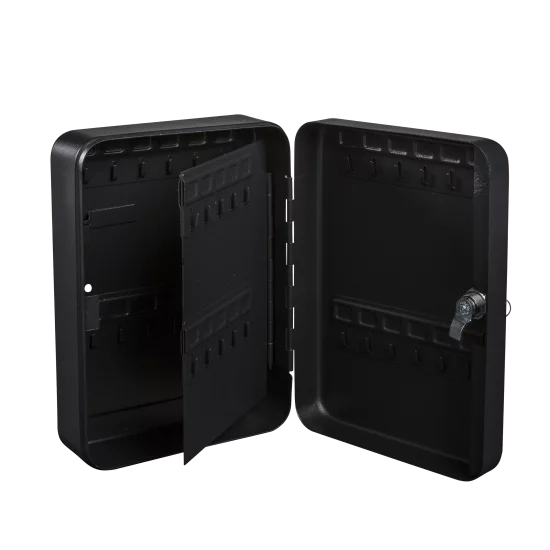 Шкаф для ключей сталь 18×25 см 44 ключа цвет черный