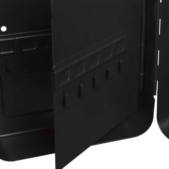 Шкаф для ключей сталь 18×25 см 44 ключа цвет черный