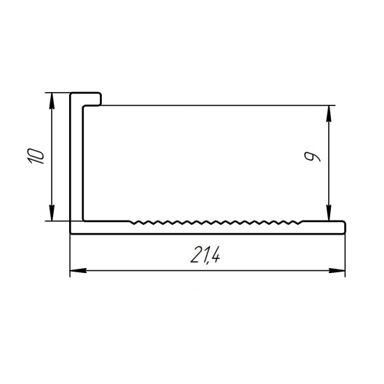 Уголок наружный гибкий Alprofi 270 см цвет серебро