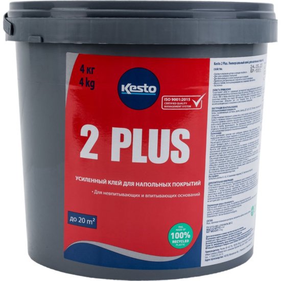 Универсальный клей для напольных покрытий Kesto 2 Plus