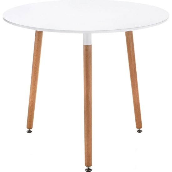 Деревянный стол Woodville Lorini 90 white / wood