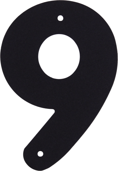 Цифра «9» Larvij большая цвет чёрный