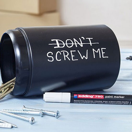 Маркер лаковый Edding 790 серебряный грифель 2-4 мм