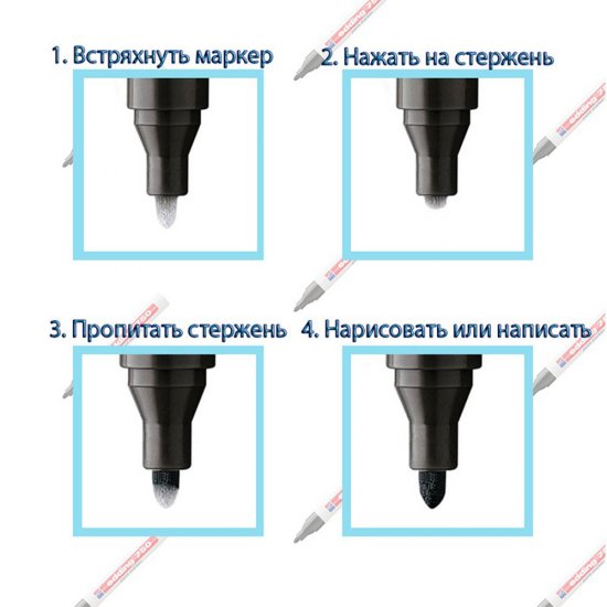 Маркер лаковый Edding 790 серебряный грифель 2-4 мм