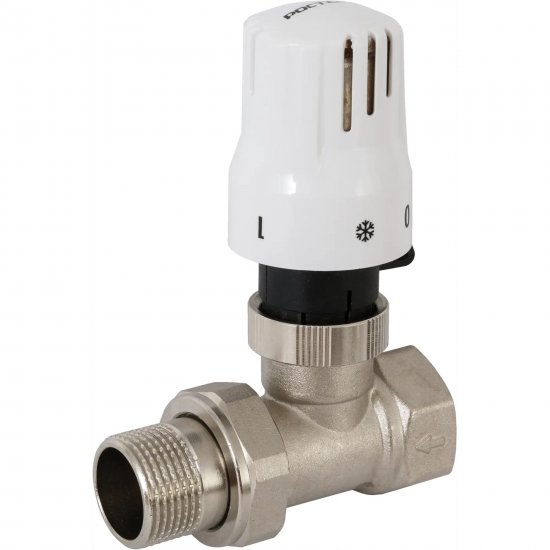 Термостатический комплект для радиатора прямой Ростерм 3/4