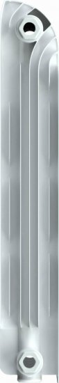 Радиатор секционный Equation Aluminium 500/90 10 секций боковое подключение алюминий белый