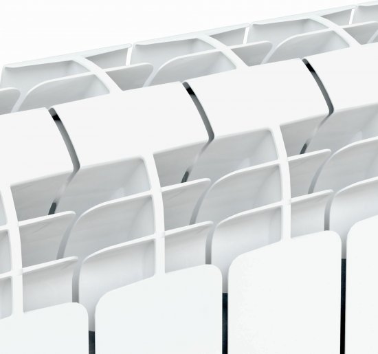 Радиатор секционный Equation Aluminium 500/90 10 секций боковое подключение алюминий белый