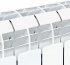 Радиатор секционный Equation Aluminium 350/90 12 секций боковое подключение алюминий белый