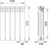 Радиатор секционный Equation Bimetal 500/100 5 секций боковое подключение биметалл белый