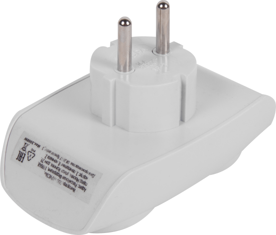 Разветвитель Эра SP-2-W 2 розетки без заземления 16 А цвет белый