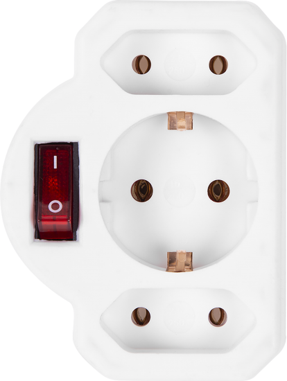 Разветвитель Старт SA1/3-ZV1 3 розетки 16 А цвет белый