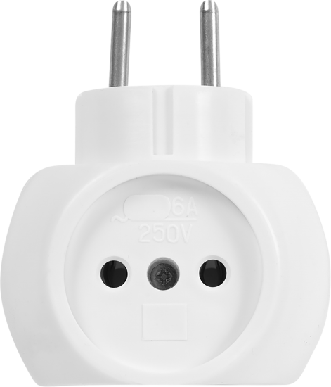 Разветвитель Старт С/А 1/3/ТС-3 3 розетки без заземления 6 А цвет белый