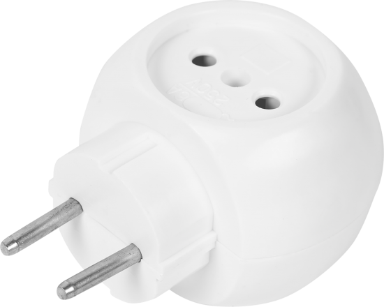 Разветвитель Старт С/А 1/3/ТС-3 3 розетки без заземления 6 А цвет белый