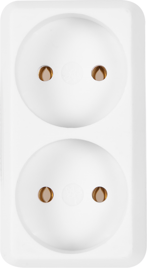 Разветвитель Старт SA1/2 2 розетки без заземления 10 А цвет белый