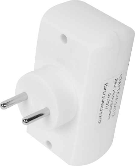 Разветвитель Старт SA1/2 2 розетки без заземления 10 А цвет белый