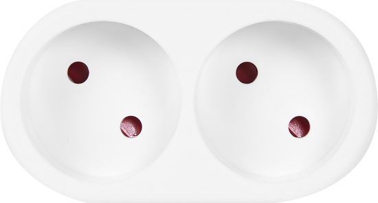 Разветвитель Старт SA1/2-L 2 розетки без заземления 10 А цвет белый