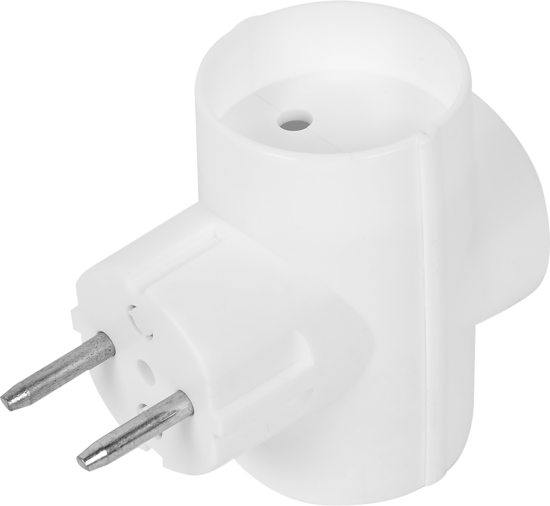 Разветвитель Старт ТС-3 3 розетки без заземления 6 А цвет белый