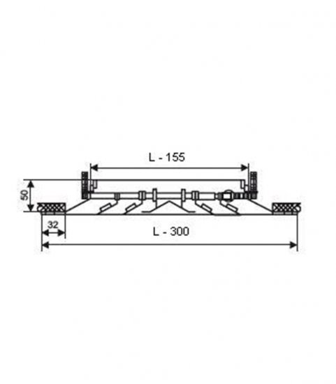 Диффузор потолочный квадратный Era Pro ДП4 300х300 мм
