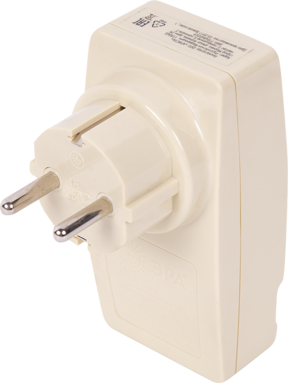 Разветвитель Эра SP-1e 1 розетка с заземлением 16 А 2 USB 2.1 А цвет бежевый