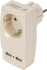 Разветвитель Эра SP-1e 1 розетка с заземлением 16 А 2 USB 2.1 А цвет бежевый
