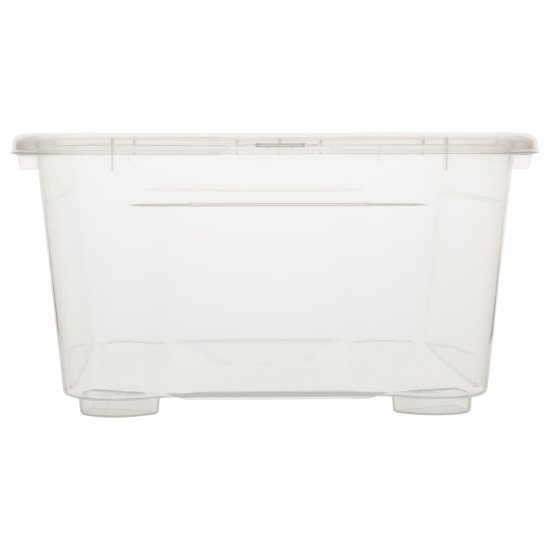 Ящик Кристалл 38.9x14.5x27.5 см 10 л пластик с крышкой цвет прозрачный