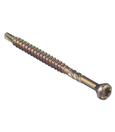 Саморезы для массивной доски 45x3,2 мм желтые (500 шт.)