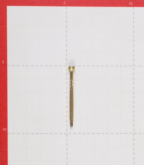 Саморезы для массивной доски 45x3,2 мм желтые (500 шт.)