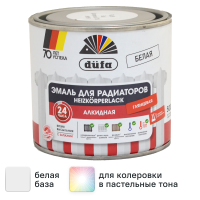 Эмаль для радиаторов Dufa алкидная глянцевая цвет белый 0.5 л