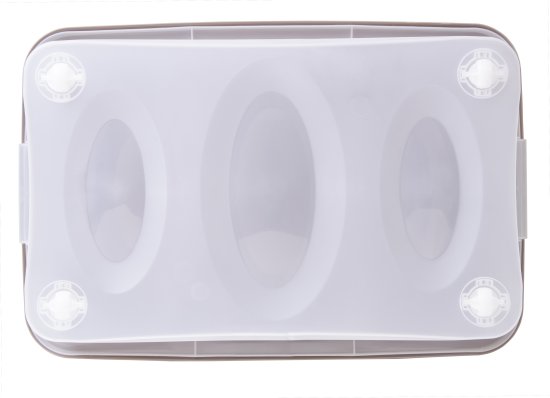 Ящик Астело 60x48x40.4 см пластик с крышкой на колесах цвет прозрачный