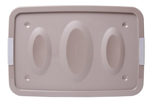 Ящик Астело 60x18x40.4 см пластик с крышкой на колесах цвет прозрачный