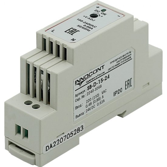 Преобразователь напряжения INNOCONT SB-D-15-24