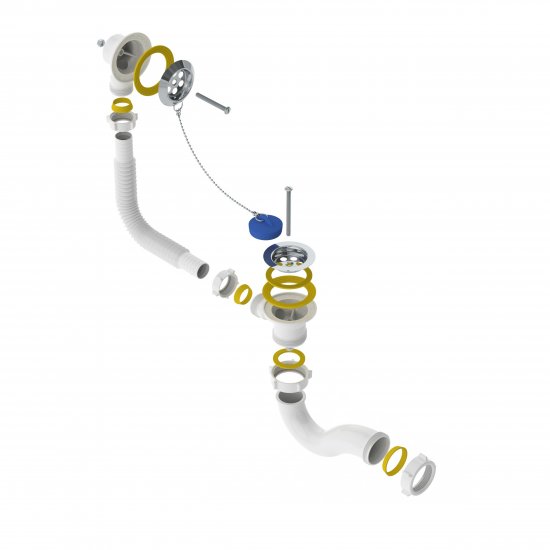 Сифон для ванны Акватер V110 с выпуском