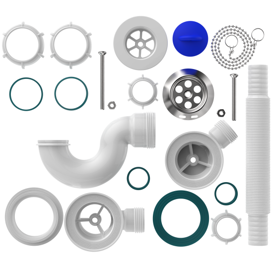 Сифон для ванны Акватер V110PV с выпуском