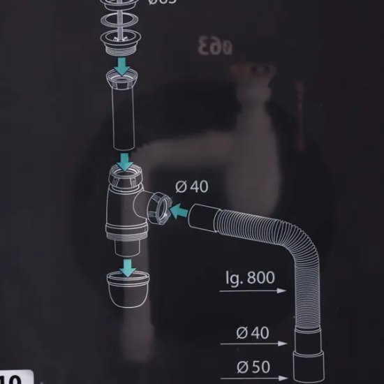 Сифон для раковины Equation с выпуском 32 мм