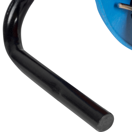 Удлинитель на катушке садовый 1 розетка без заземления 2x0.75 мм 30 м цвет оранжевый/синий