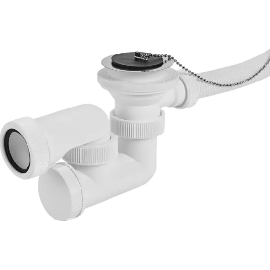 Сифон для ванны Equation с выпуском с ревизией