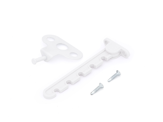 Ограничитель оконный для ПВХ окна 5 делений цвет белый