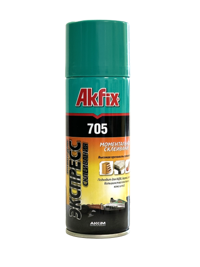 Суперклей - набор для экспресс склеивания Akfix 705 65 гр + 200 мл