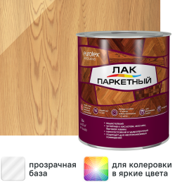 Лак паркетный алкид-уретановый Eurotex Exclusive матовый бесцветный 2.5 л