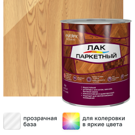 Лак паркетный алкид-уретановый Eurotex Exclusive матовый бесцветный 2.5 л