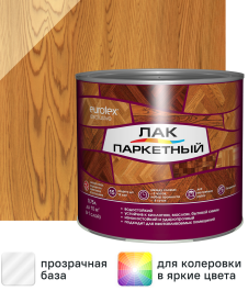 Лак паркетный алкид-уретановый Eurotex Exclusive глянцевый бесцветный 0.75 л