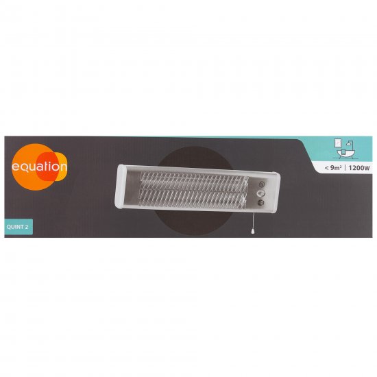 Обогреватель кварцевый настенный Equation 1200 Вт