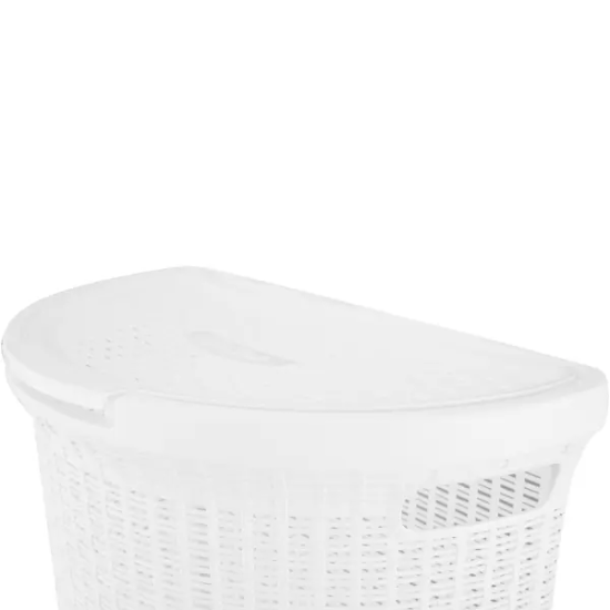 Корзина для белья Бытпласт Eco Style 46 л белая