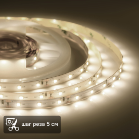Светодиодная лента для подсветки рабочей зоны Apeyron SMD2835 12В 8 мм 2м 8 Вт/м 60диод/м 1000 лм/м 3000 К теплый свет