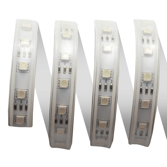 Комплект светодиодной ленты Apeyron SMD5050 220В 10 мм 5м 10 Вт/м 60диод/м 700 лм/м IP65 RGB