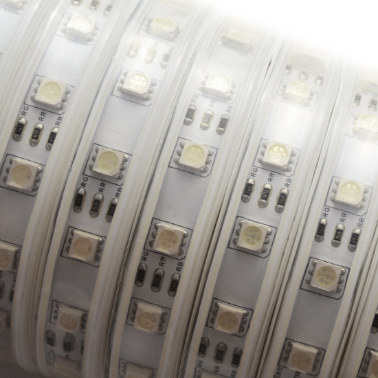 Комплект светодиодной ленты Apeyron SMD5050 220В 10 мм 5м 10 Вт/м 60диод/м 700 лм/м IP65 RGB