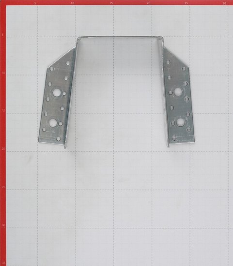 Опора бруса раскрытая оцинкованная 140х76х100х2 мм
