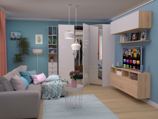 Светильник подвесной Inspire «Fresno» 3 м2 цвет белый