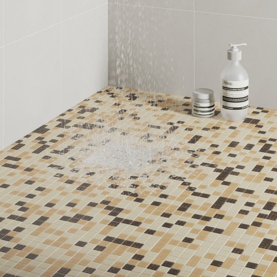 Мозаика стеклянная Artens Swam 32.7x32.7 см цвет бежево-коричневый