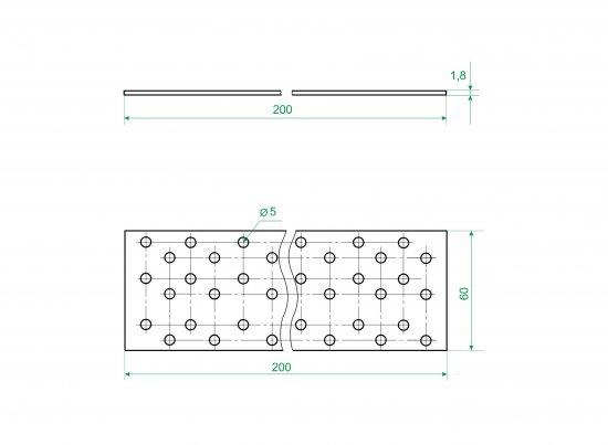 Пластина соединительная PS 200x60x1.8